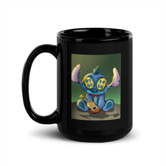 “OHANA” Black Glossy Mug