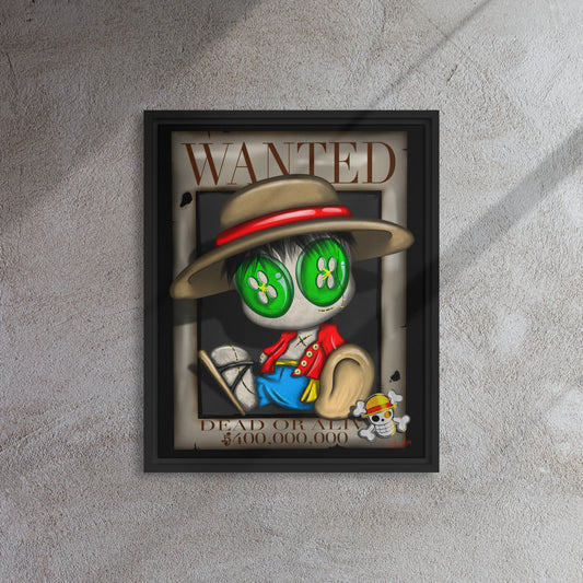 Wanted Framed canvas