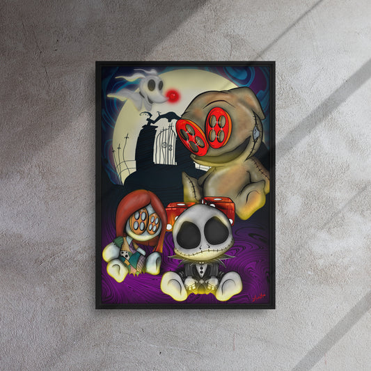 Jack and Friends Framed canvas 20”x28”