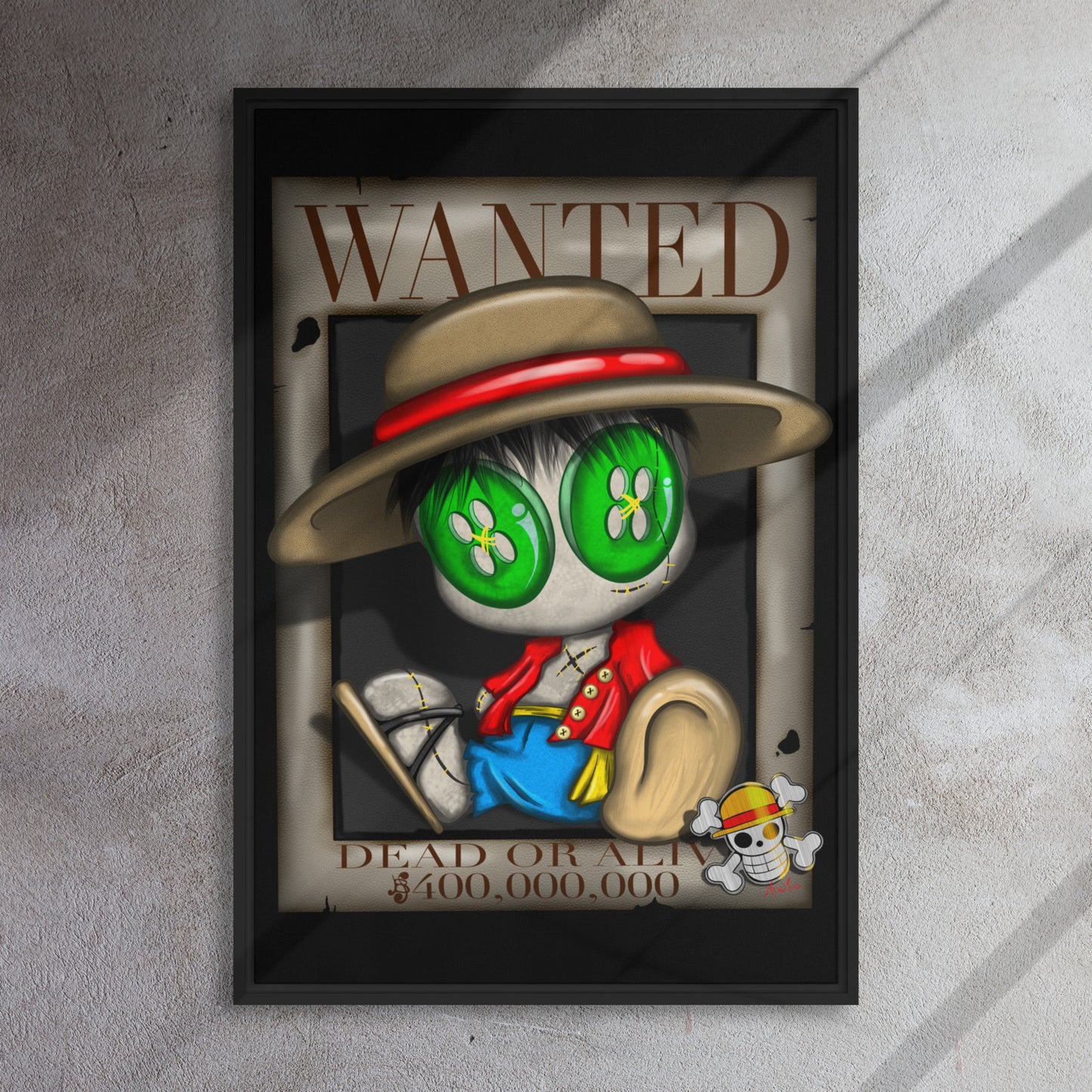 Wanted Framed canvas